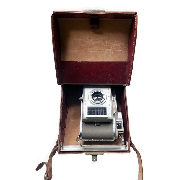 RARE Polaroid J33 Land Camera w/Original Leather Case - Picture 12 of 15
